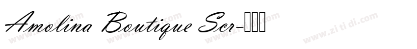 Amolina Boutique Scr字体转换